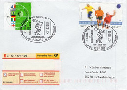 52315 - Bund - 2002 - €1.53/300Pfg Sport '01 MiF A Einwurf-R-Bf " M SoStpl WEINHEIM - OLYMPIA-ZEITREISE ... -> Schwabenh - Altri & Non Classificati