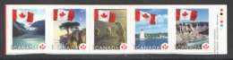 2006  Flag Over Various Sceneries Strip Of 5 Different From Booklet Sc 2189-93 - Ungebraucht