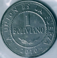 Bolivia - 1 Boliviano, 2010, BU, KM# 217 - Bolivië