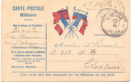 Carte Postale Militare - Stempel Cachet Postes Militaires Belgique Legerpost 1916 - Militaire Zegels