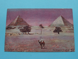 The Pyramids At GIZEH ( Serie N° 1003/5 - Carto Sport, Max H. Rudmann ) Anno 1908 ( See / Voir SCAN ) ! - Gizeh