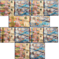 2017 Kazakhstan Kasachstan - Test Banknotes ARU (BEAUTY GIRL) - VERY RARE!!!! - UNC - 11 DIFFERENT TYPES - Kazakhstán