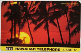 Hawaii GTE Card 10 " Hawaiian Sunset Horizontal " - Hawaï