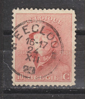 COB 168 Oblitération Centrale EECLOO C - 1919-1920 Albert Met Helm