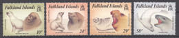 Falkland Islands, 1987, Seals, Animals, Fauna, MNH, Michel 464-467 - Falkland