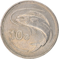 Monnaie, Malte, 10 Cents, 1991, British Royal Mint, TTB, Copper-nickel, KM:96 - Malta