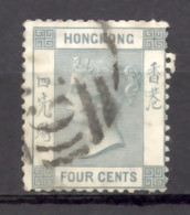 Hong Kong, 1863, Queen Victoria, 4 C., Used, Michel 9A - Sonstige & Ohne Zuordnung