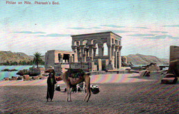 Philae On Nile (Ile Sur Le Nil) Pharoah's Bed  (le Lit Du Pharaon) Série 945 - Carte Colorisée De 1908 - Other & Unclassified