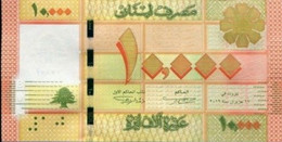 LEBANON (2) PIECES OF 10,000 LIVRES (LIRAS), 2012, UNC BANKNOTE - Lebanon