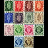 G.B. 1937 - Scott# 235-48 King GVI Set Of 14 MNH - Neufs