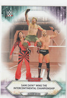 Sami Zayn    #34  Wins Championship    2021 Topps WWE - Trading Cards