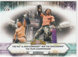 The Miz & John Morrison    #26  Win Tag Team    2021 Topps WWE - Tarjetas