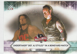 Undertaker Déf. AJ Styles   #48   In A Boneyard Match   2021 Topps WWE - Trading-Karten