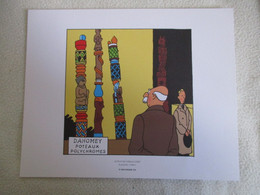 3 PLANCHES EXTRAIT DE L OREILLE CASSEE    TINTIN  HERGE MOULINSART 2011 - Hergé