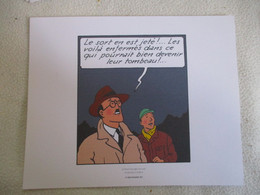 3 PLANCHES EXTRAIT DE OBJECTIF LUNE   TINTIN  HERGE MOULINSART 2011 - Hergé