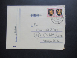 12.12.1946 Französische Zone Allgemeine Ausgabe Nr.6 (2) MeF Aufbrauch Von Feldpost Briefen Balingen - Calw - Emisiones Generales