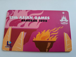 THAILAND  CHIPCARD 300  BATH  / THE 13TH ASIAN GAMES, BANGKOK THAILAND     Used Card       **9993** - Thaïland