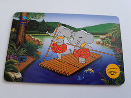 THAILAND  CHIPCARD 300  BATH  / JUM & JIM ON RAFTING       Used Card       **9995** - Thaïland