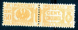 Regno D'Italia (1927) - Pacchi Postali, 50 Cent.  ** - Postal Parcels