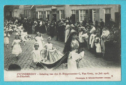 * Zwijndrecht (Antwerpen - Anvers) * (Phototypie H. Climan Ruyssers, Nr 5) Inhaling Burgemeester C. Van Goey, 1908 - Zwijndrecht