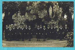 * Zwijndrecht (Antwerpen) * (F. De Blende - Borgerhout) Fotokaart Carte Photo, Pensionnat Soeurs Enfance Jésus, Grotte - Zwijndrecht