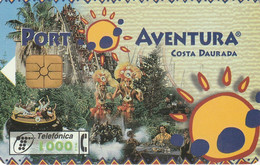 Spain, Espagne, Telefonica Port Aventura Costa Daurada 1000 Pta - Autres & Non Classés