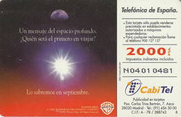 Spain, Espagne, Telefonica Contact 2000+ 100 Pta - Andere & Zonder Classificatie