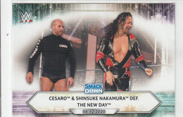 Cesaro & Shinsuke Nakamura  #86  Def. The New Day  2021 Topps WWE - Tarjetas