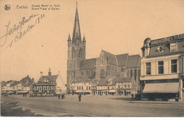 EEKLO  EECLOO  ==  GROOTE MARKT EN KERK - GRAND'PLACE ET EGLISE         2 SCANS - Eeklo