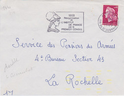 FRANCE - LETTRE AVEC TIRETS JAUNES FLUOS ESSAI LECTURE ELECTRONIQUE 1969 - Covers & Documents
