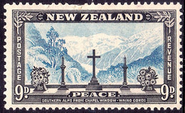 NEW ZEALAND 1946 QEII 9d Blue & Black SG676 MH - Gebraucht