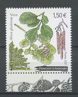 ANDORRE 2021 N° 868 ** Neuf MNH Superbe Flore Arbre Tree Aulne Glutineux - Unused Stamps