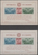 477 San Marino - Foglietti E Minifogli  1945 - Palazzo Del Governo BF 6/7. Cat. € 325,00. SPL MNH - Blocchi & Foglietti