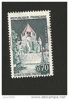 N° 1392A Provins - La Tour De César 1963  Oblitéré Timbre  France (décalage Vers Le Bas ) - Used Stamps