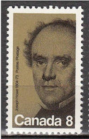 CANADA 1973 - JOSEPH HOWE - PERIODISTA Y POETA - YVERT 499** - Unused Stamps