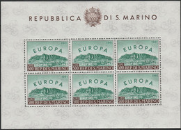 489 San Marino - Foglietti E Minifogli  1961 - Europa BF 23. Cat. € 280,00. SPL MNH - Blocchi & Foglietti