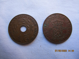 Dutch East Indies: 1 Cent 1929 + 1 Cent 1936 - Dutch East Indies