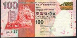 HONGKONG P214b  100 DOLLARS 1.1.2012   #DU    VF FOLDS NO P.h. - Hong Kong