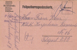 Feldpostkarte - Hohenberg Nach FP 280 - 1916 (60707) - Covers & Documents