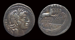 C. Vibius C.f. Pansa AR Denarius - République (-280 à -27)