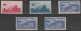 492 San Marino - Espressi  1947-8 Soprastampati N. 16/20. Cat. € 140,00. SPL MNH - Exprespost