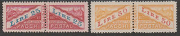 494 San Marino - Pacchi Postali  1928 - Pacchi Postali Valori Complementari N. 31/32. Cat. € 180,00. SPL MNH - Pacchi Postali