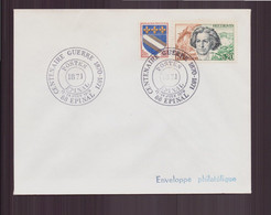 France, Enveloppe Avec Cachet Commémoratif " Centenaire Guerre 1870-1871 " Du 13 Juin 1970 à Epinal - Commemorative Postmarks