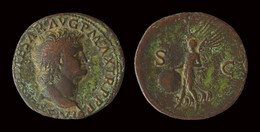 Nero AE As Victory Slighting Left - The Julio-Claudians (27 BC To 69 AD)