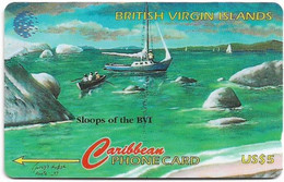 British Virgin Islands - C&W (GPT) - Sloops, 218CVVA (Cn. 6 Digits, Normal Zero 0), 1998, Used - Islas Virgenes