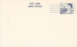 Canada Postal Stationery Ganzsache Entier 5 Cents Queen Elizabeth II. PRECANCELLED Post Card Carte Postale Unused - 1953-.... Regno Di Elizabeth II