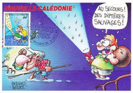 B01-398 Carte Maximum BD FDC Joinville Le Métropolitain - Noumea Magenta 09-12-1992 - Maximumkaarten