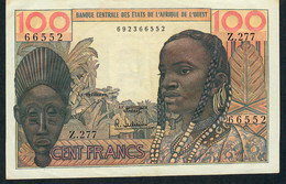 W.A.S. P2b 100 FRANCS  ND (1962) Signature 5 #Z.277  XF-AU (looks UNC. ! ) - West African States