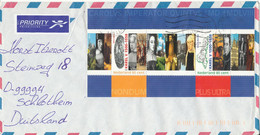 Netherlands Air Mail Cover Sent To Germany 2000 Franked With Souvenir Sheet - Covers & Documents