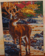 Tableau Perles ( Diamond Painting) : Cerf - Perlas